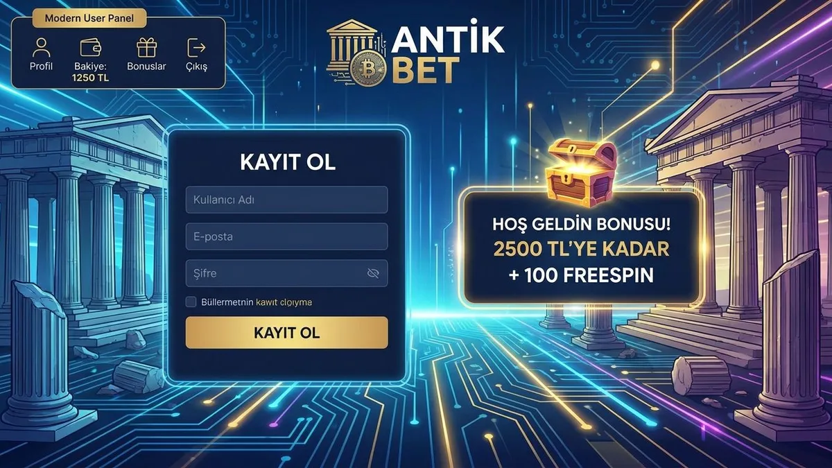 Bonuslu Antikbet kayıt ekranı